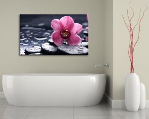 Stampa su tela-delicata orchidea rosa