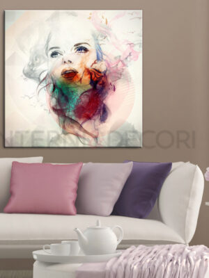 Quadro moderno artistico "COLORATA BELLEZZA" - Stampa su tela