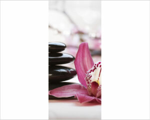 Lilium con pietre nere