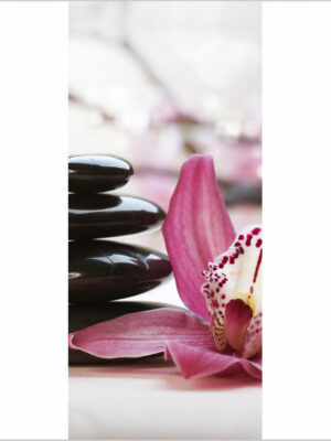 Lilium con pietre nere