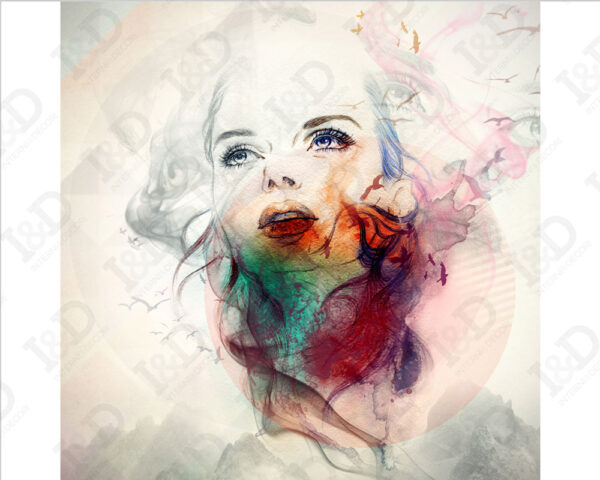 Quadro moderno artistico "COLORATA BELLEZZA" - Stampa su tela