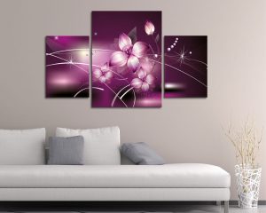 Stampa su tela-purple flowers