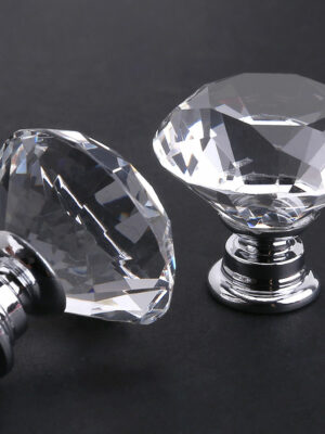 POMELLO GIOIELLO IN CRISTALLO DIAM. 30MM - Accessori appendiabiti