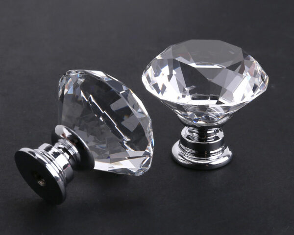 POMELLO GIOIELLO IN CRISTALLO DIAM. 30MM - Accessori appendiabiti