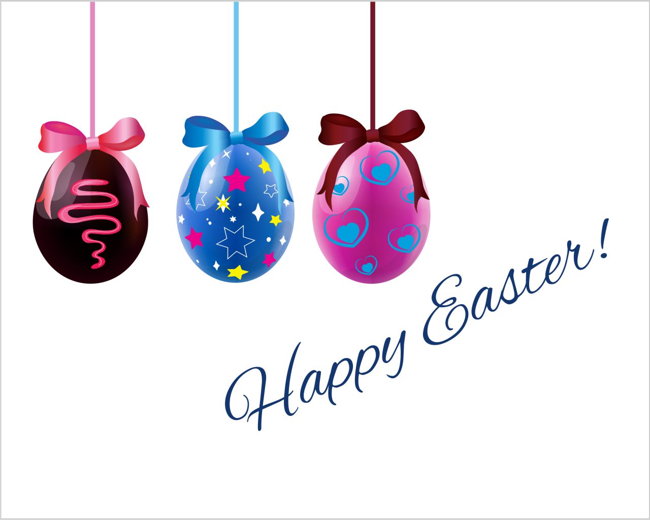 Adesivo per vetrine Pasqua "HAPPY EASTER!" - Vetrofania