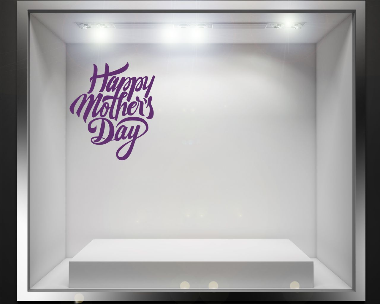 Adesivo per vetrine "HAPPY MOTHER'S DAY" - Vetrofania