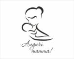 Adesivo per vetrine "AUGURI MAMMA!" - Vetrofania