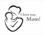 Adesivo per vetrine "I LOVE YOU MOM!" - Vetrofania