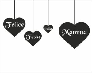 Felice festa della mamma-vetrofania