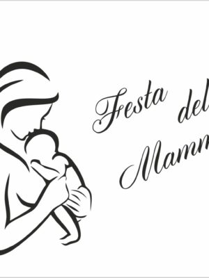 Tanti auguri mamma!-adesivo per vetrine