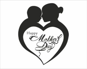 Cuore di mamma-adesivo per vetrine