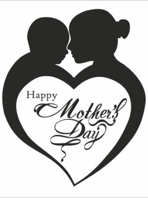 Cuore di mamma-adesivo per vetrine