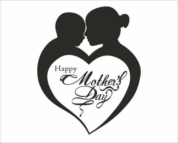 Adesivo per vetrine "CUORE DI MAMMA" - Vetrofania