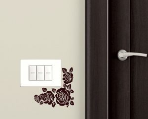 Mini sticker murale-piccolo decoro floreale