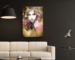 Stampa su tela-donna glamour