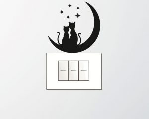 Gattini sulla Luna-mini sticker murale