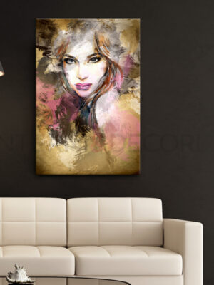 Quadro moderno artistico "DONNA GLAMOUR" - Stampa su tela
