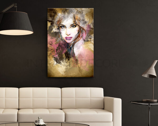 Quadro moderno artistico "DONNA GLAMOUR" - Stampa su tela
