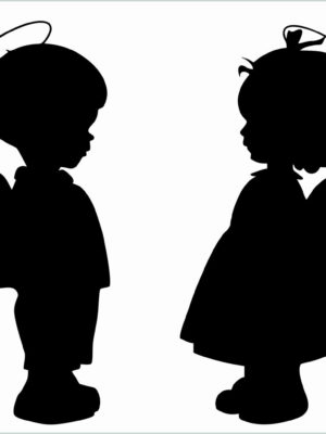 Teneri angioletti-mini sticker murale