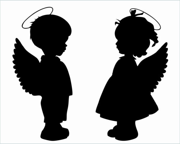 Adesivo per interruttori bambini "TENERI ANGIOLETTI" - Mini sticker murale