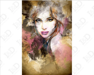 Stampa su tela-donna glamour