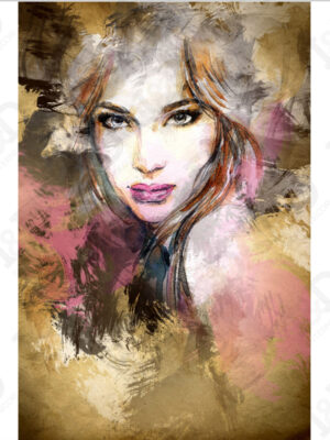 Stampa su tela-donna glamour