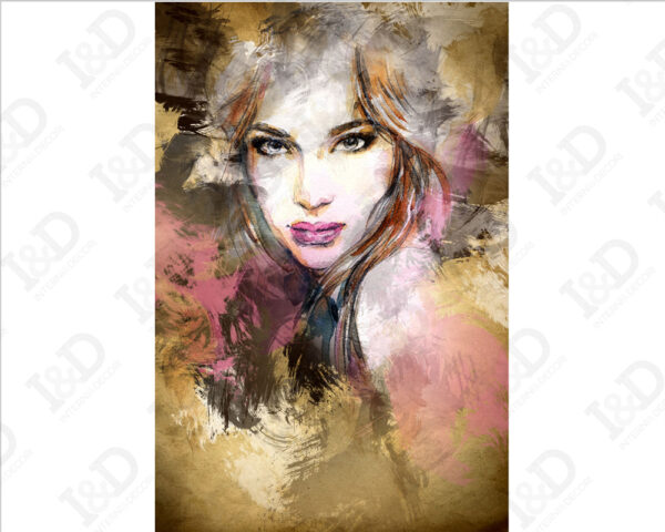 Quadro moderno artistico "DONNA GLAMOUR" - Stampa su tela