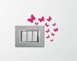 Adesivo per interruttori "DELICATE FARFALLE" - Mini sticker murale