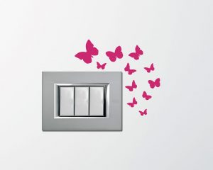 Mini sticker murale-delicate farfalle