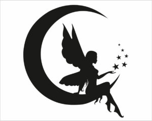 On the moon-mini sticker murale