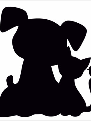 Teneri amici animali-mini sticker murale