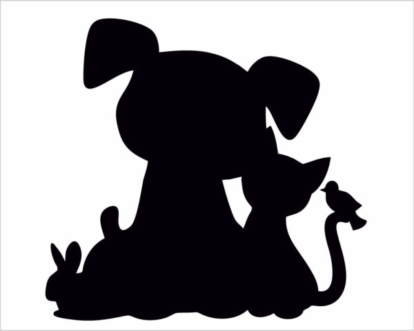 Adesivo per interruttori "TENERI AMICI ANIMALI" - Mini sticker murale