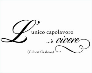 L’unico capolavoro…-adesivo murale