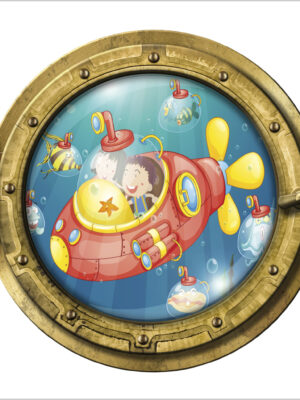 Viaggio negli abissi-sticker oblò