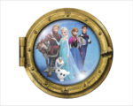 Adesivo 3d muro "FROZEN IL REGNO DI GHIACCIO" - Sticker oblò