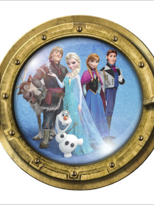 Frozen il Regno di ghiaccio 1-sticker oblò