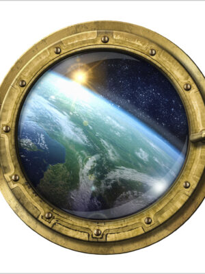 Viaggio nello spazio-sticker oblò