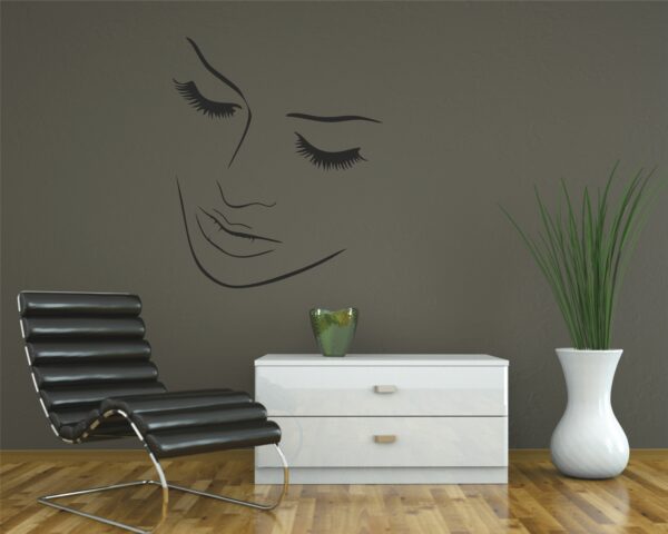 Adesivo da parete donna "BELLEZZA DELICATA"
