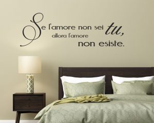 Adesivo murale-se l'amore non sei tu