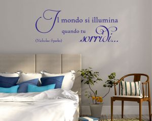 Adesivo murale-Nicholas Sparks-Quando tu sorridi