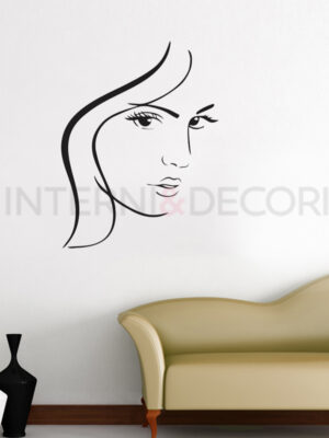 Adesivo da parete donna "GRAZIOSA BELLEZZA"