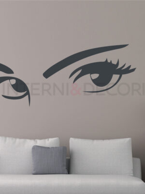 Adesivo da parete occhi donna "SGUARDO SENSUALE"