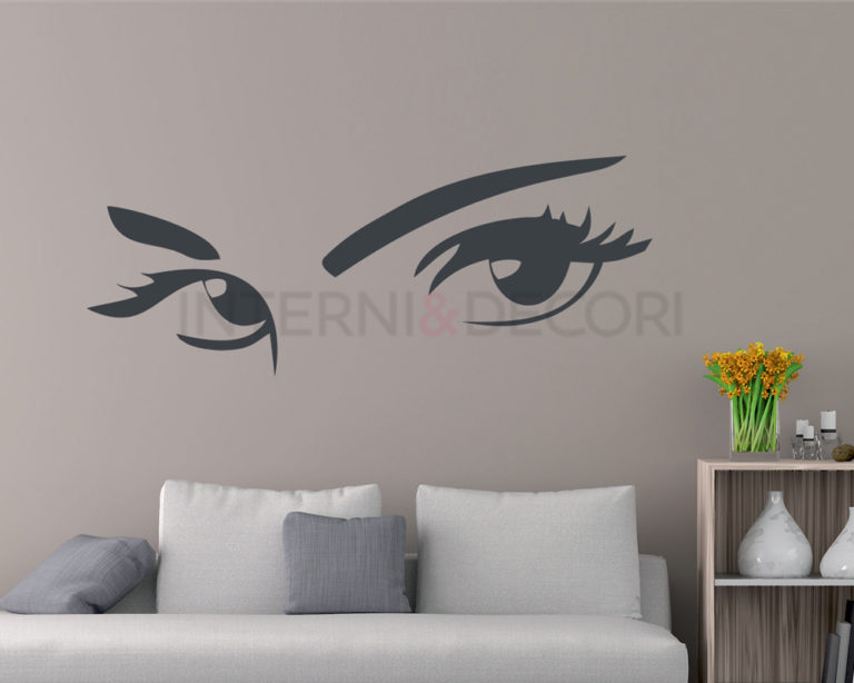 Adesivo da parete occhi donna "SGUARDO SENSUALE"
