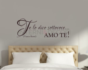 Adesivo murale-Vasco Rossi-E...amo te!
