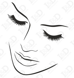 Adesivo murale donna-bellezza delicata