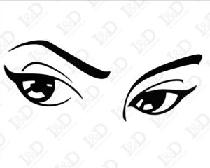 Adesivo murale-sguardo di donna