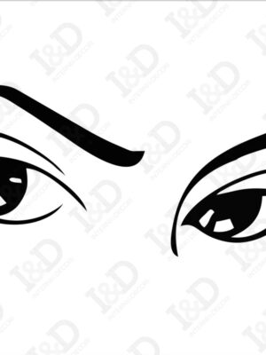 Adesivo murale-sguardo di donna