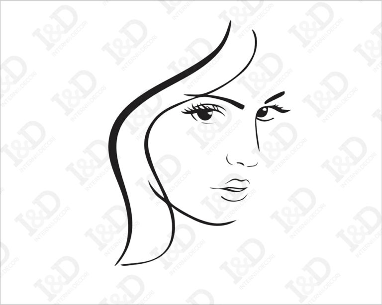 Adesivo da parete donna "GRAZIOSA BELLEZZA"