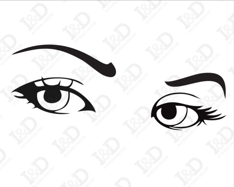 Adesivo da parete occhi donna "SGUARDO DI RAGAZZA"