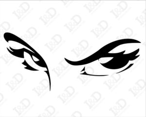 Occhi che stregano-adesivo murale